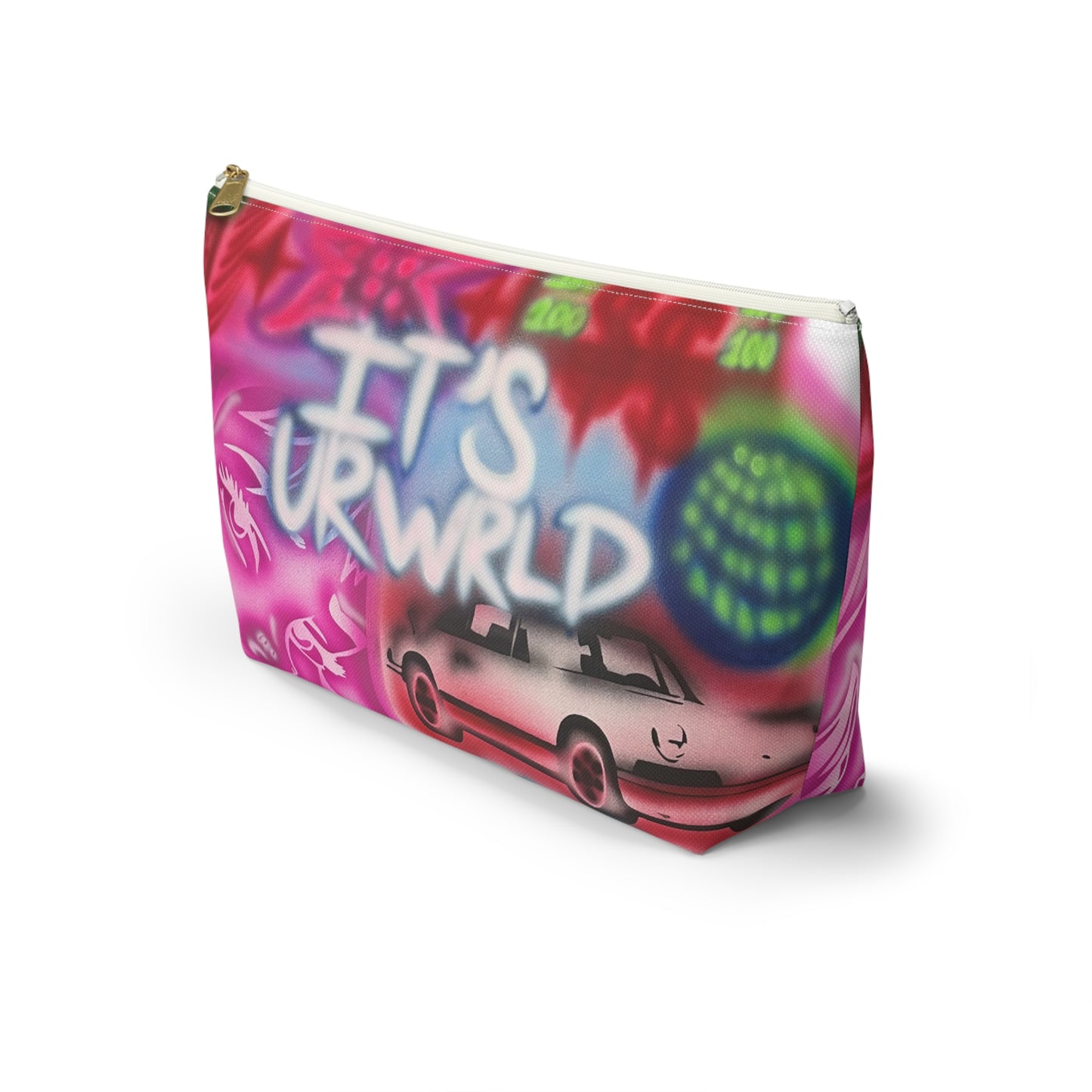 "it's ur WRLD" airbrush makeup pouch