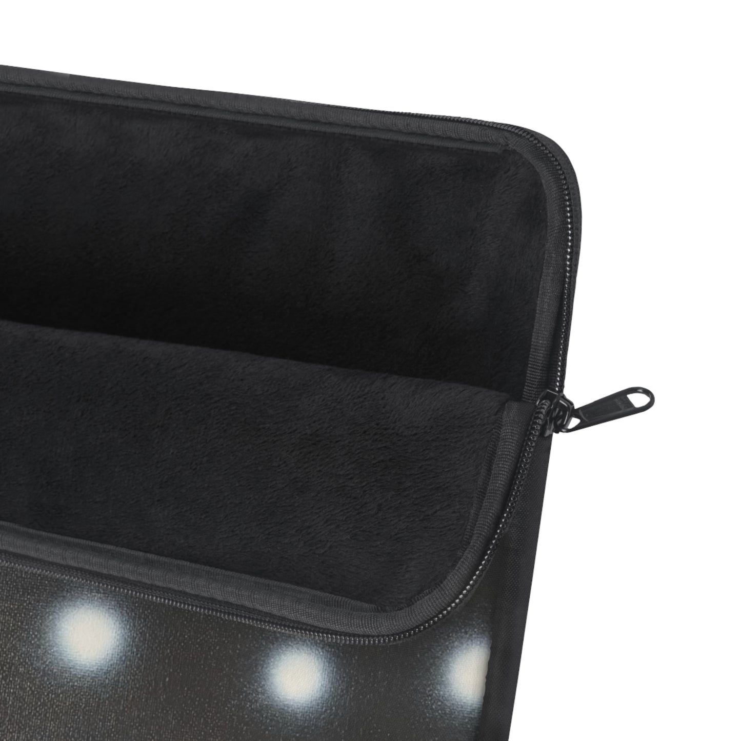 "coconut noir polka dot" airbrush laptop sleeve