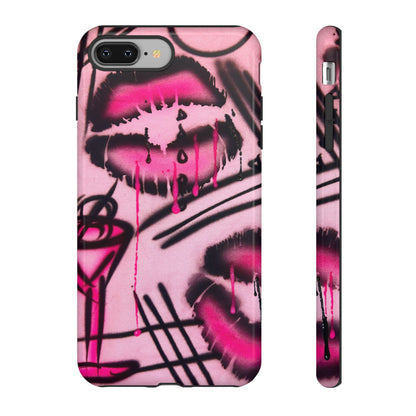 "glossy pout" airbrush iPhone case
