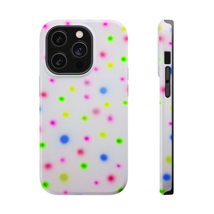 MagSafe "birthday cake polka dot" airbrush iPhone case