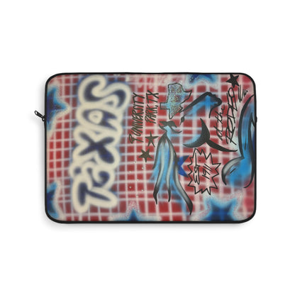 'texas" airbrush laptop sleeve