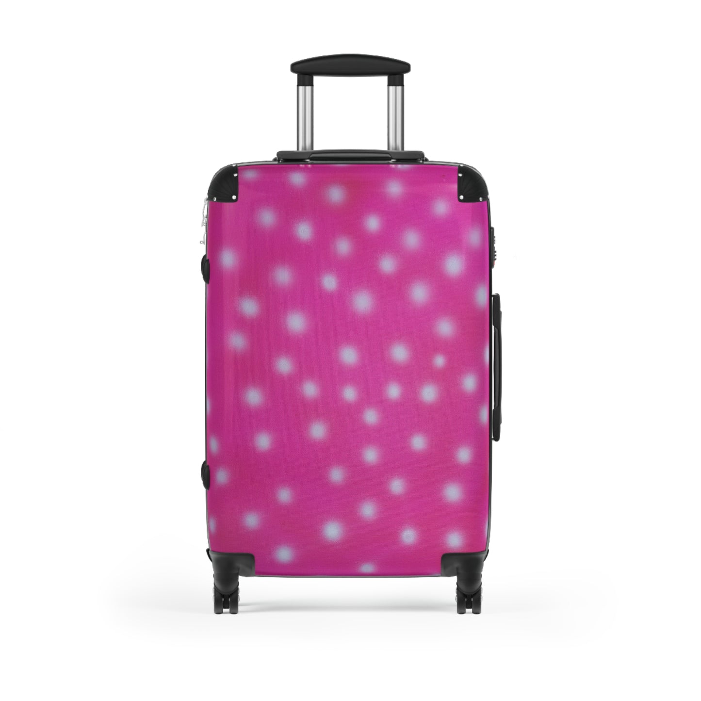 "bubblegum polka dot" airbrush suitcase