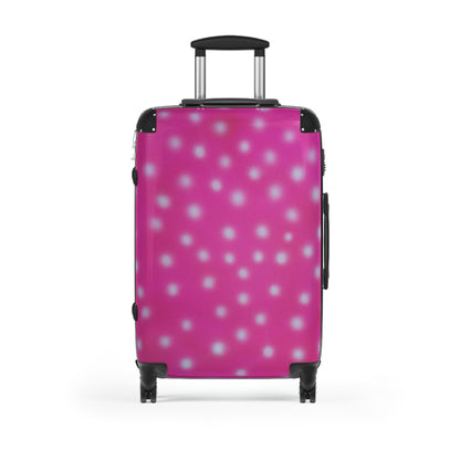 "bubblegum polka dot" airbrush suitcase