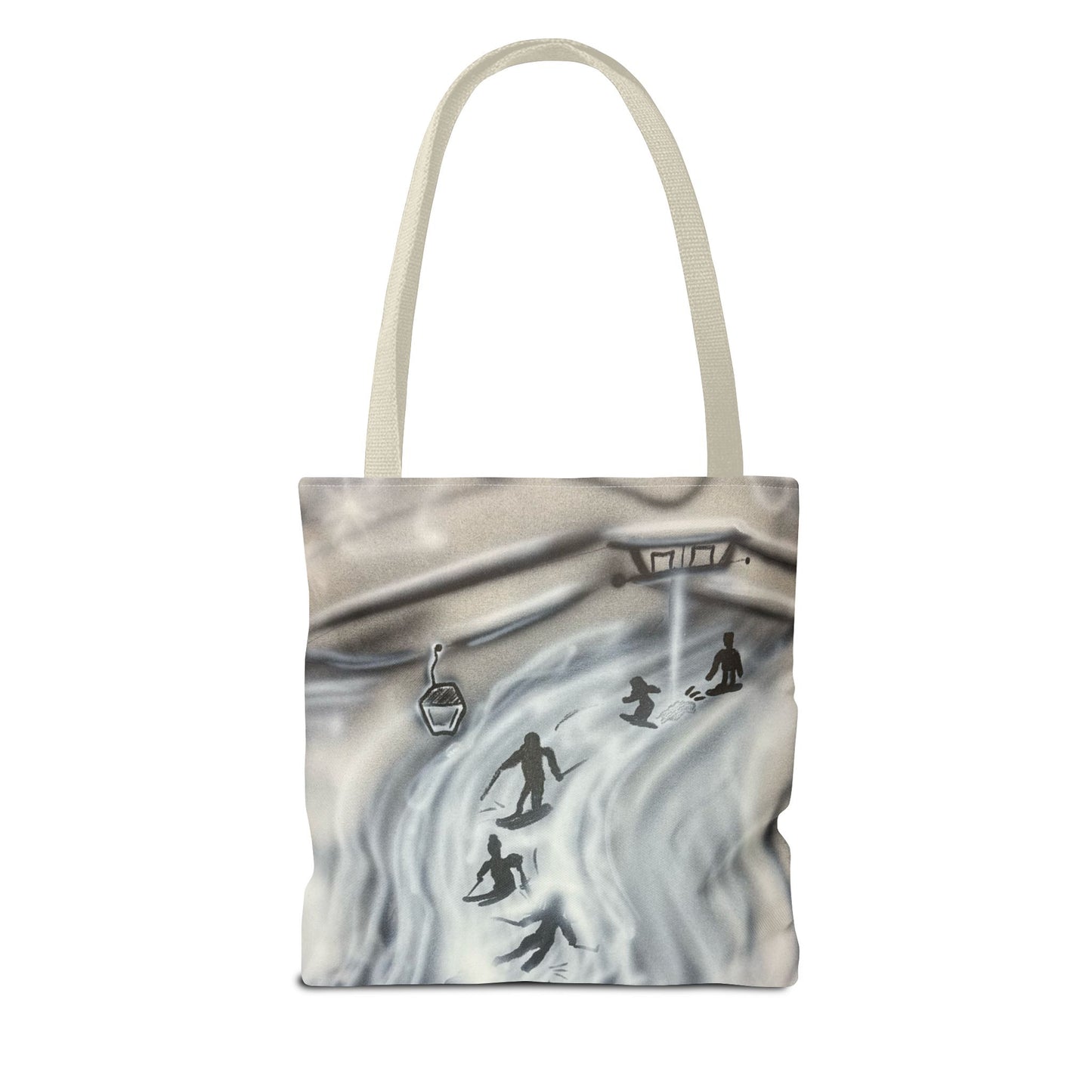 "arctic avalnache" airbrush tote bag