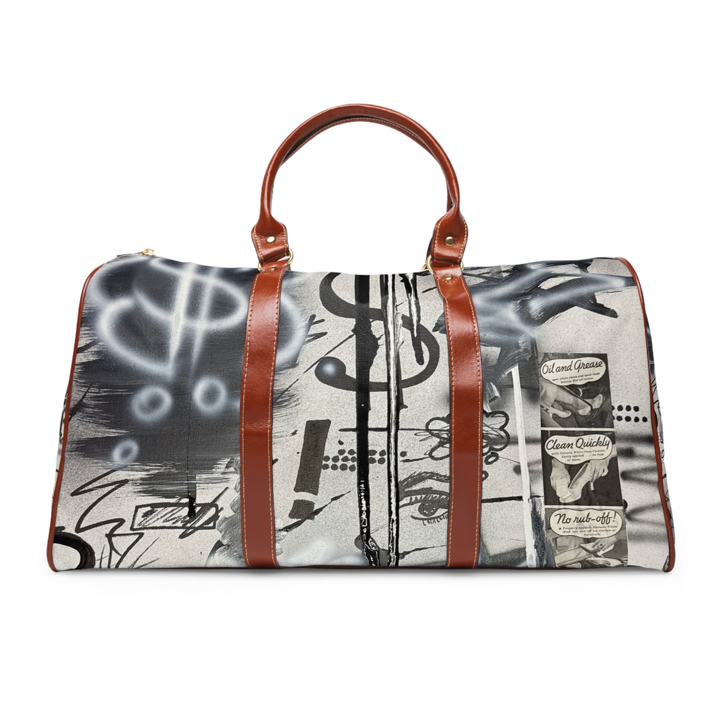 "monochrome mood" airbrush waterproof travel bag