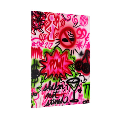 "in the 212" airbrush rolled print