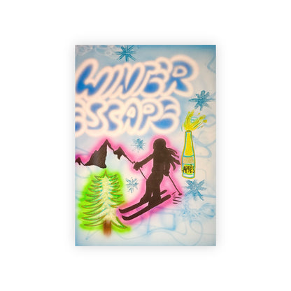 "winter escape" airbrush wrapping paper