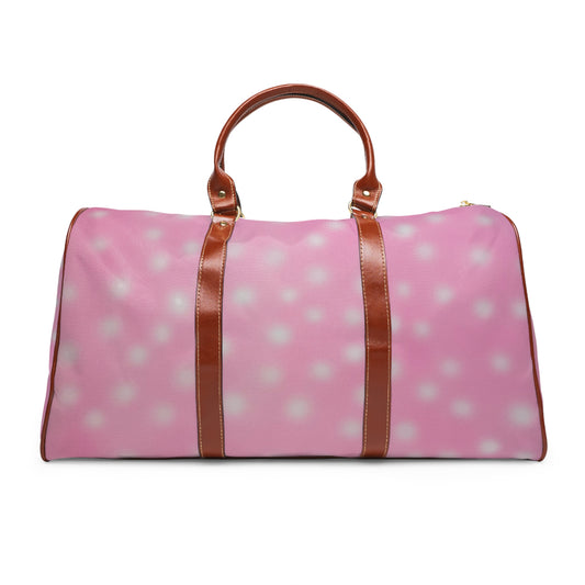 "strawberry swirl polka dot" airbrush waterproof travel bag