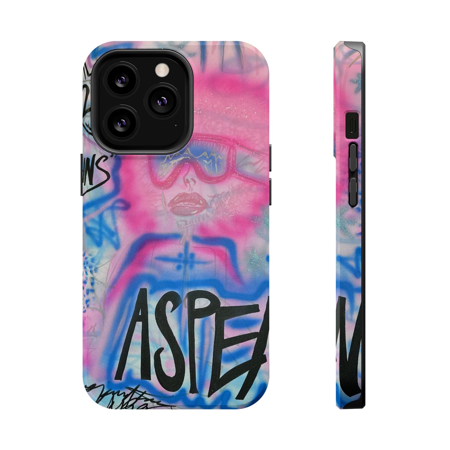 MagSafe "aspen aspirations" airbrush iPhone case