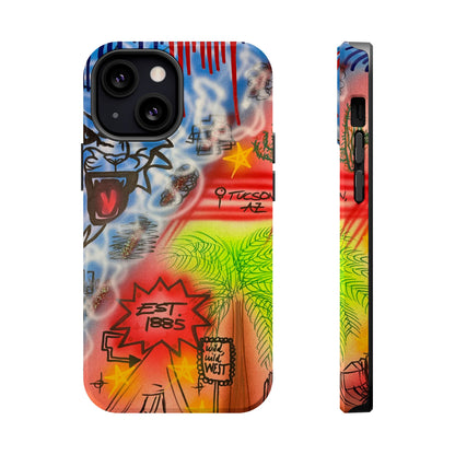 MagSafe "university of arizona pt. 2" airbrush iPhone case