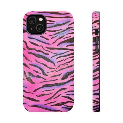 MagSafe "glitter zebra" airbrush iPhone case