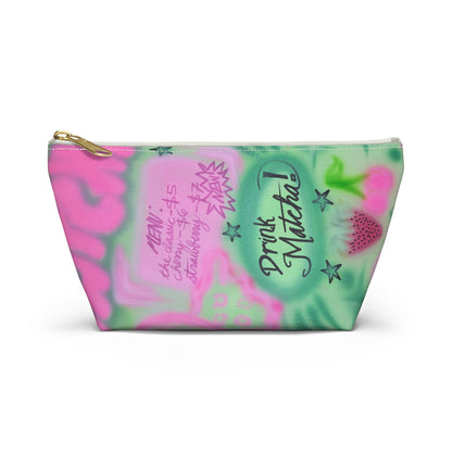 "matcha!" airbrush makeup pouch