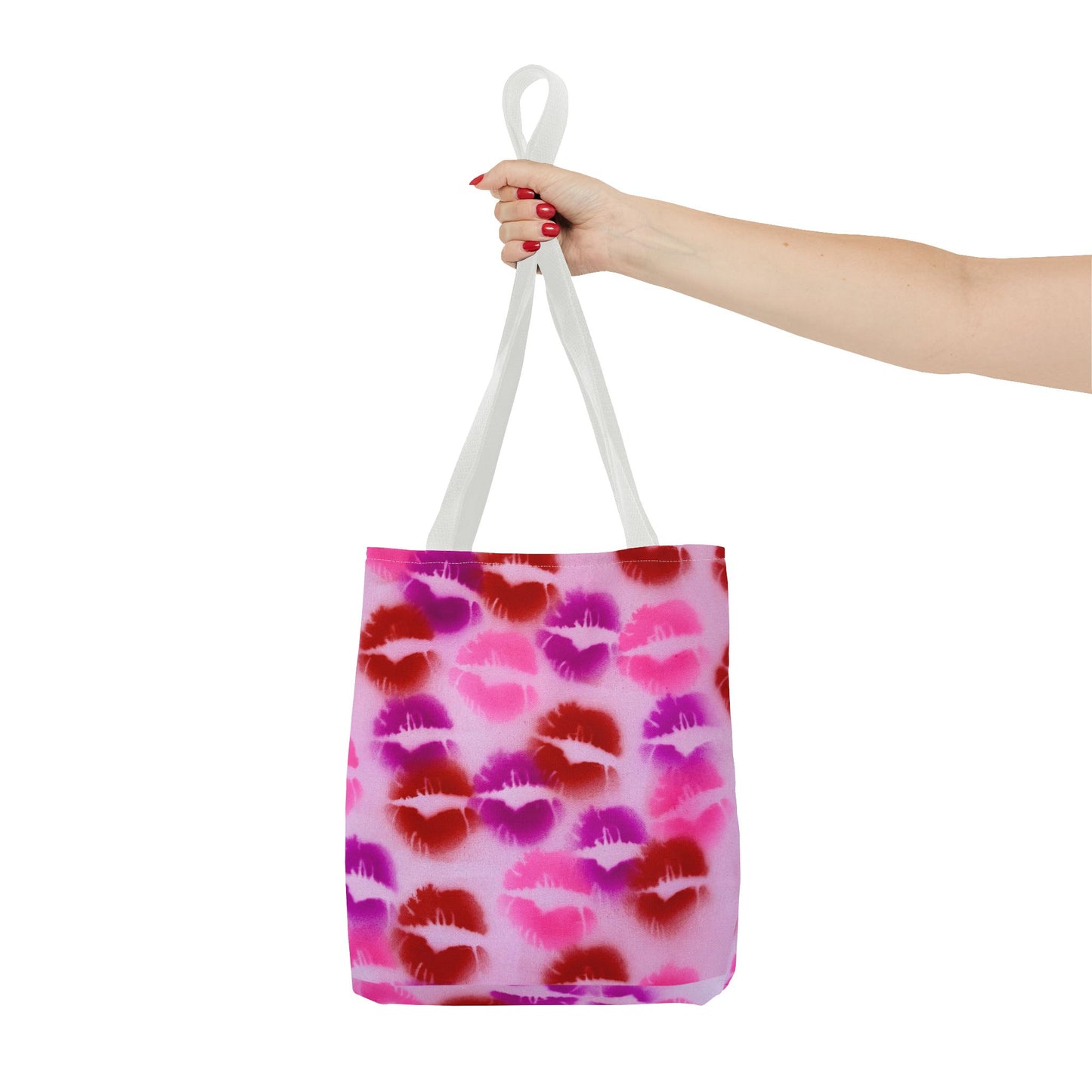 "mwah!" airbrush tote bag