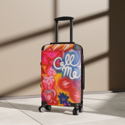 "call me" airbrush suitcase