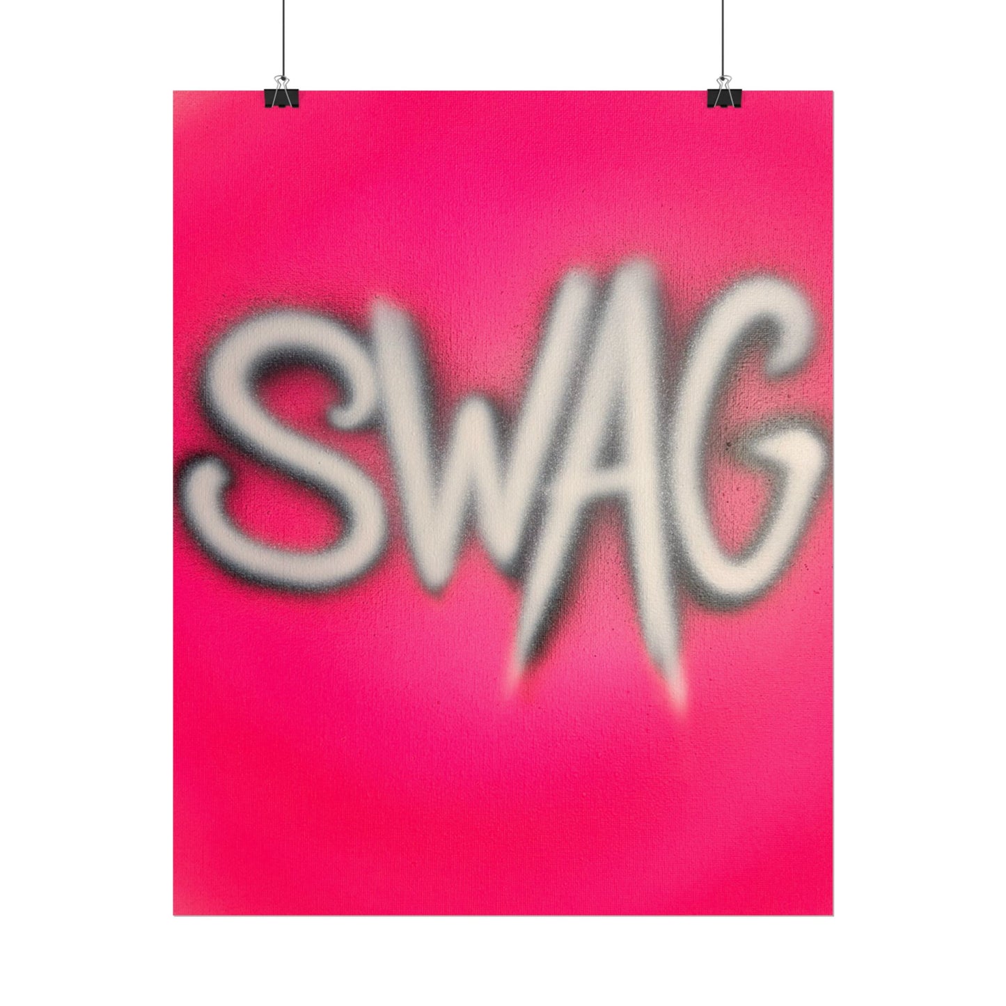 "SWAG" airbrush rolled print