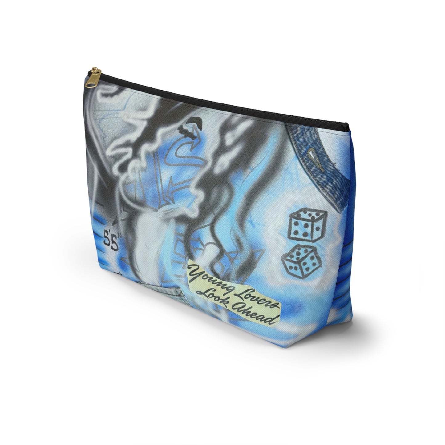 "young lovers" airbrush makeup pouch