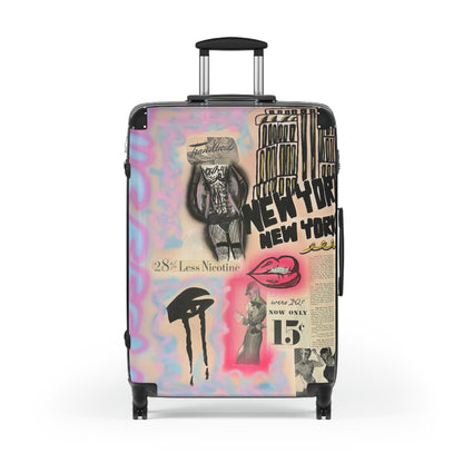 "new york, new york" airbrush suitcase