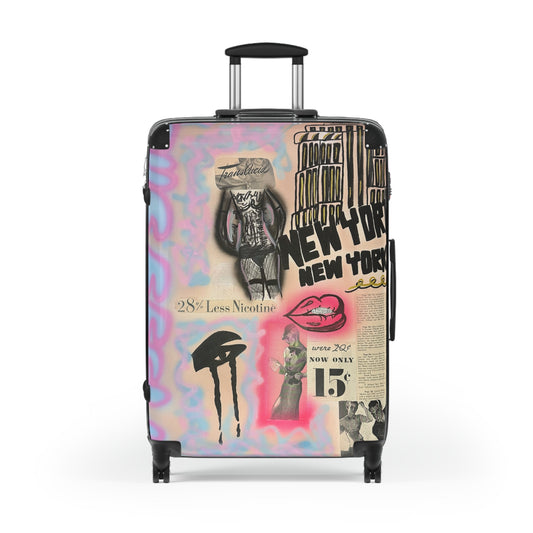 "new york, new york" airbrush suitcase