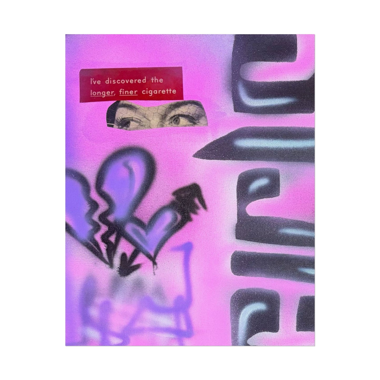 "purple princess" airbrush rolled print