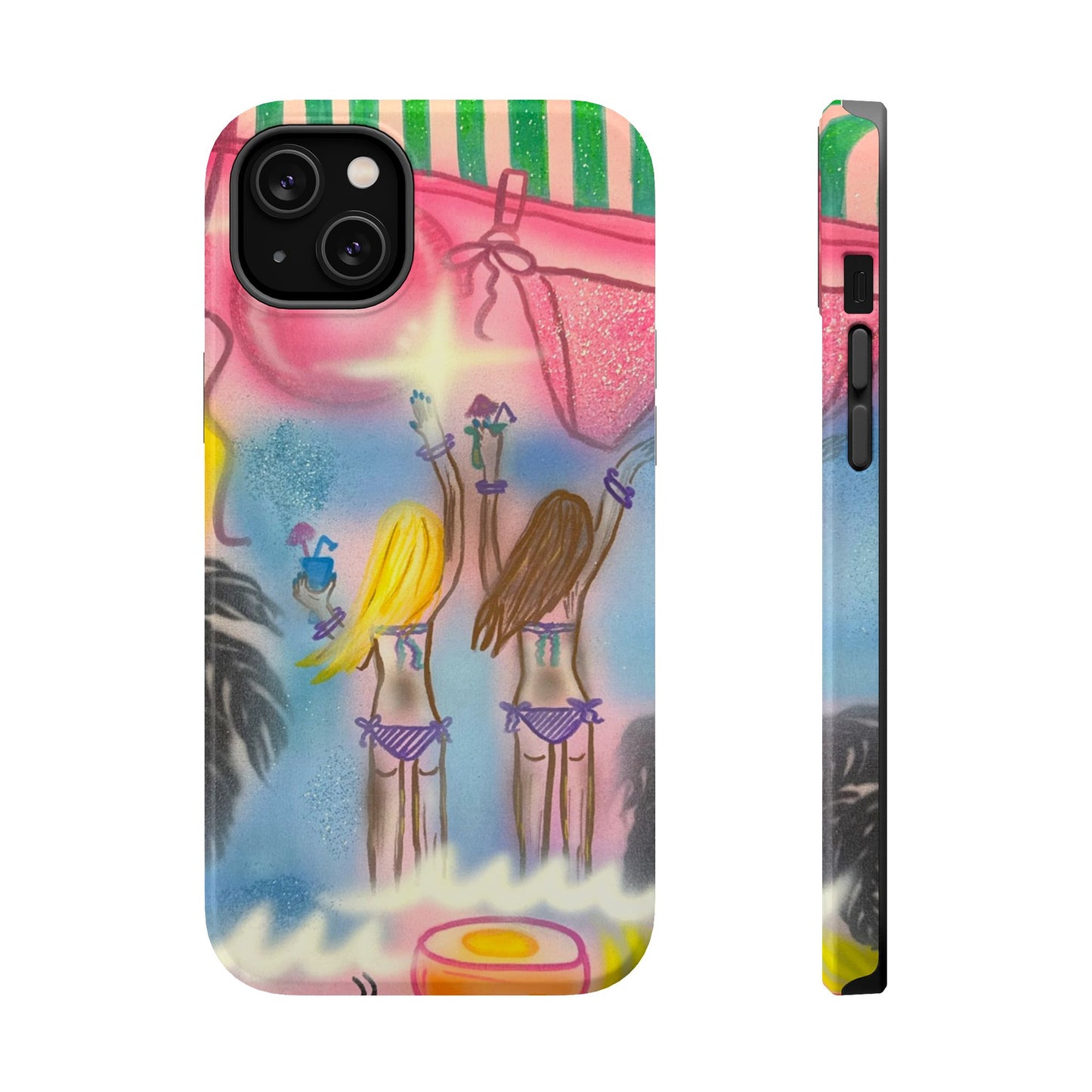 MagSafe "kinis & tinis" airbrush iPhone case