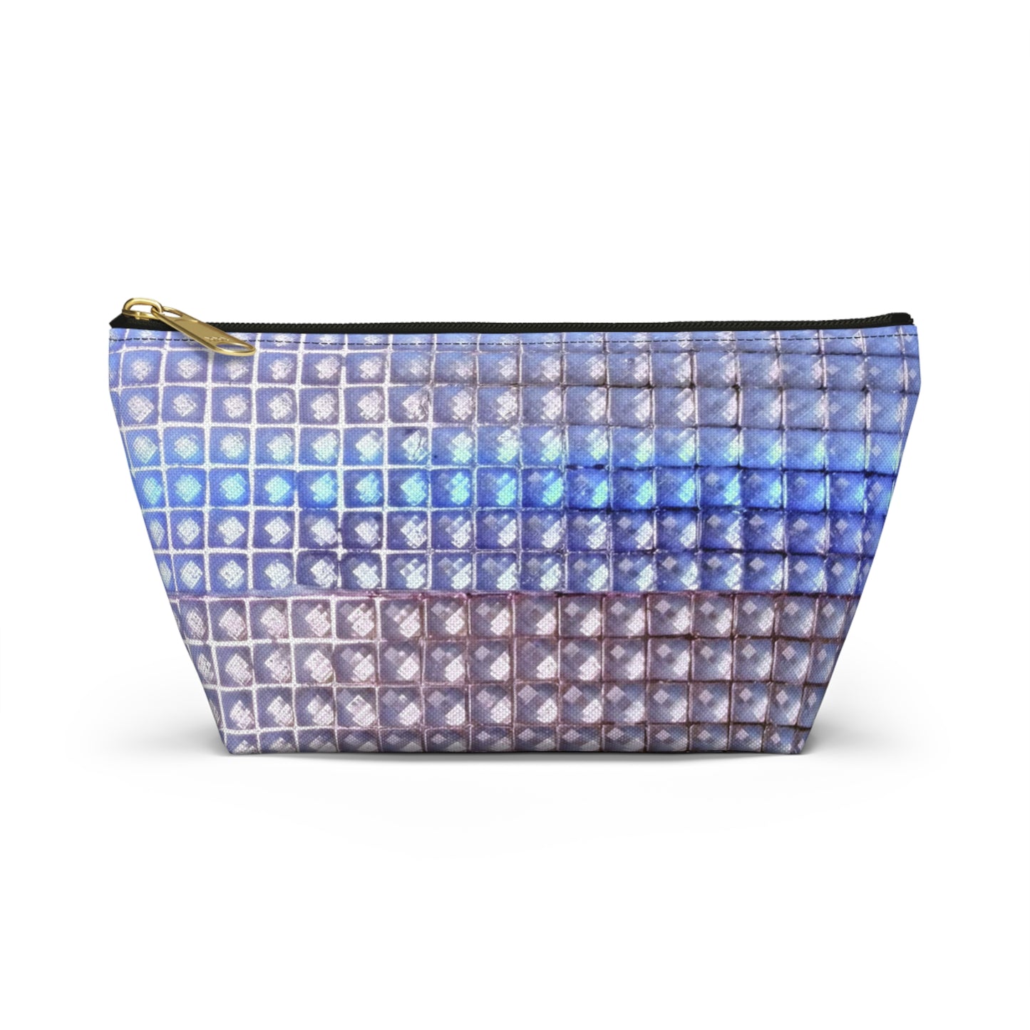 "blue studs" airbrush makeup pouch