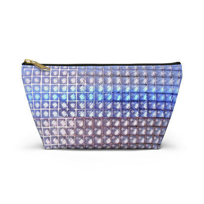"blue studs" airbrush makeup pouch