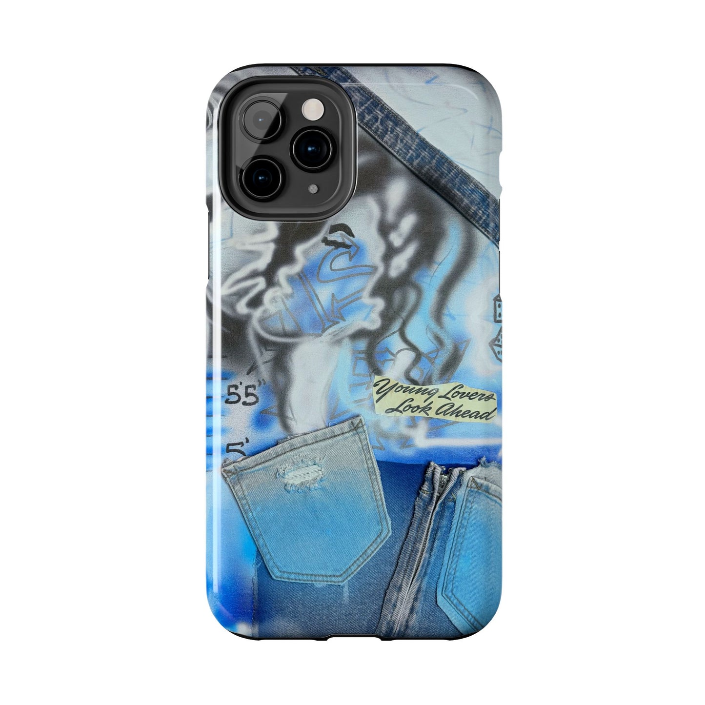 "young lovers" airbrush iPhone case