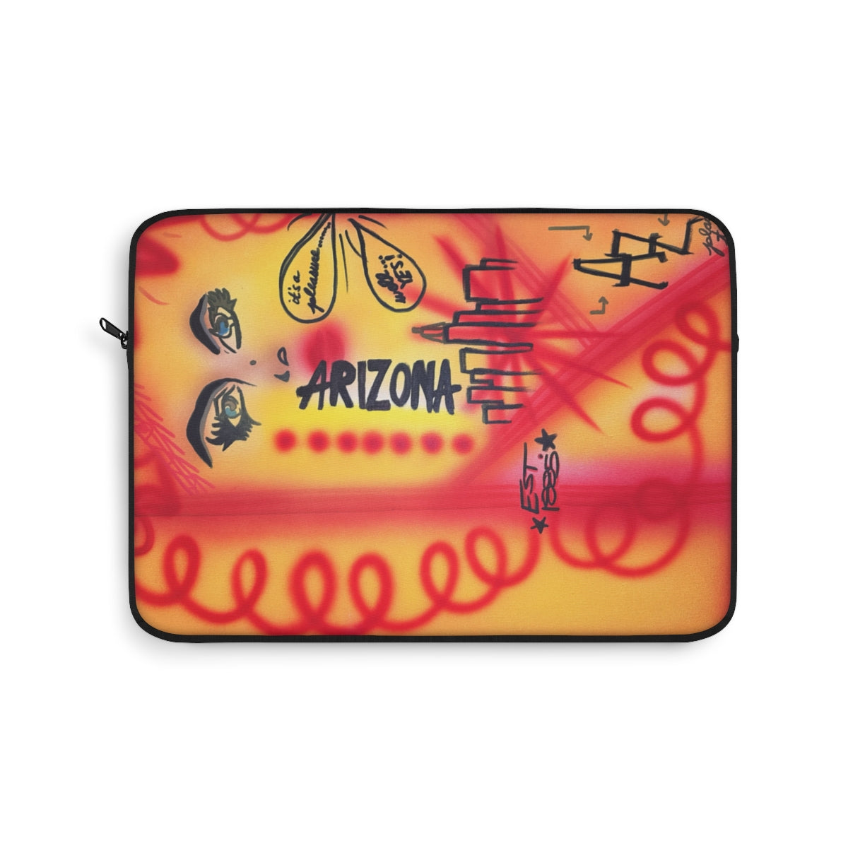 "tempe, arizona" airbrush laptop sleeve