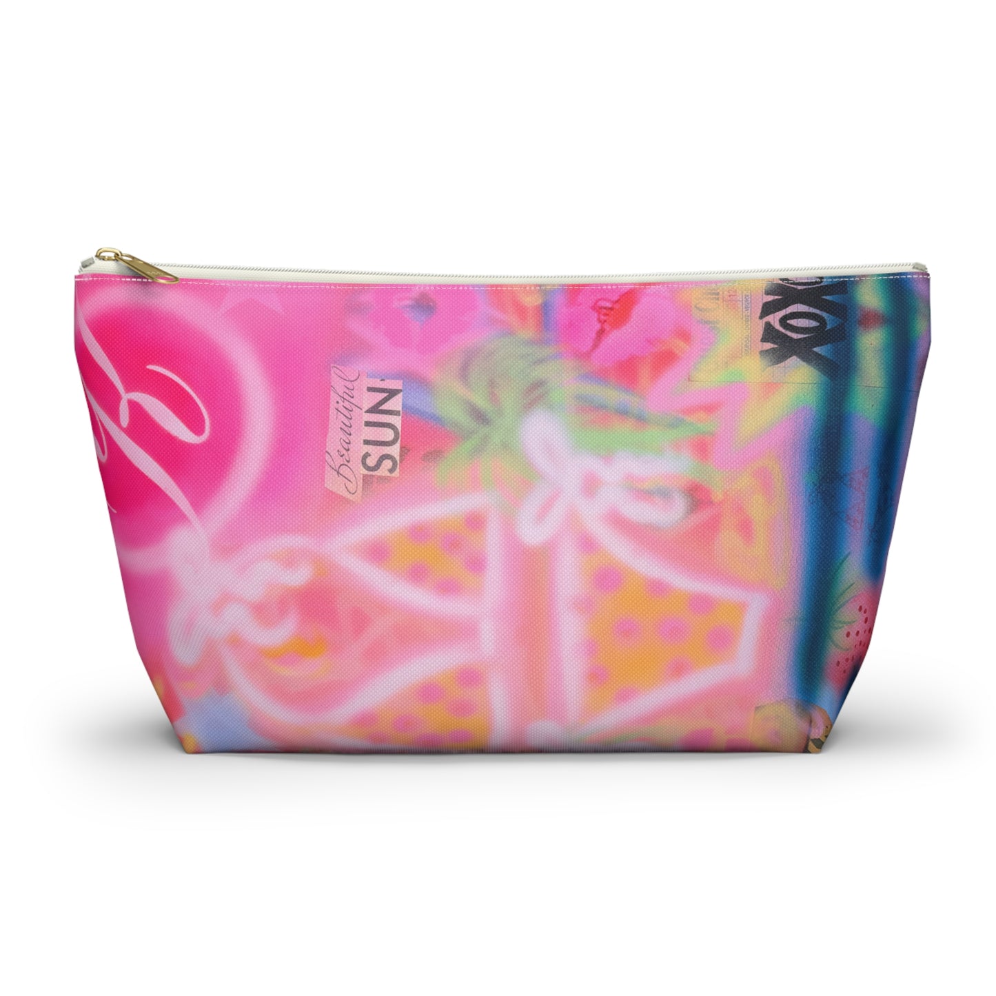 "santa monica strawberry" airbrush makeup pouch
