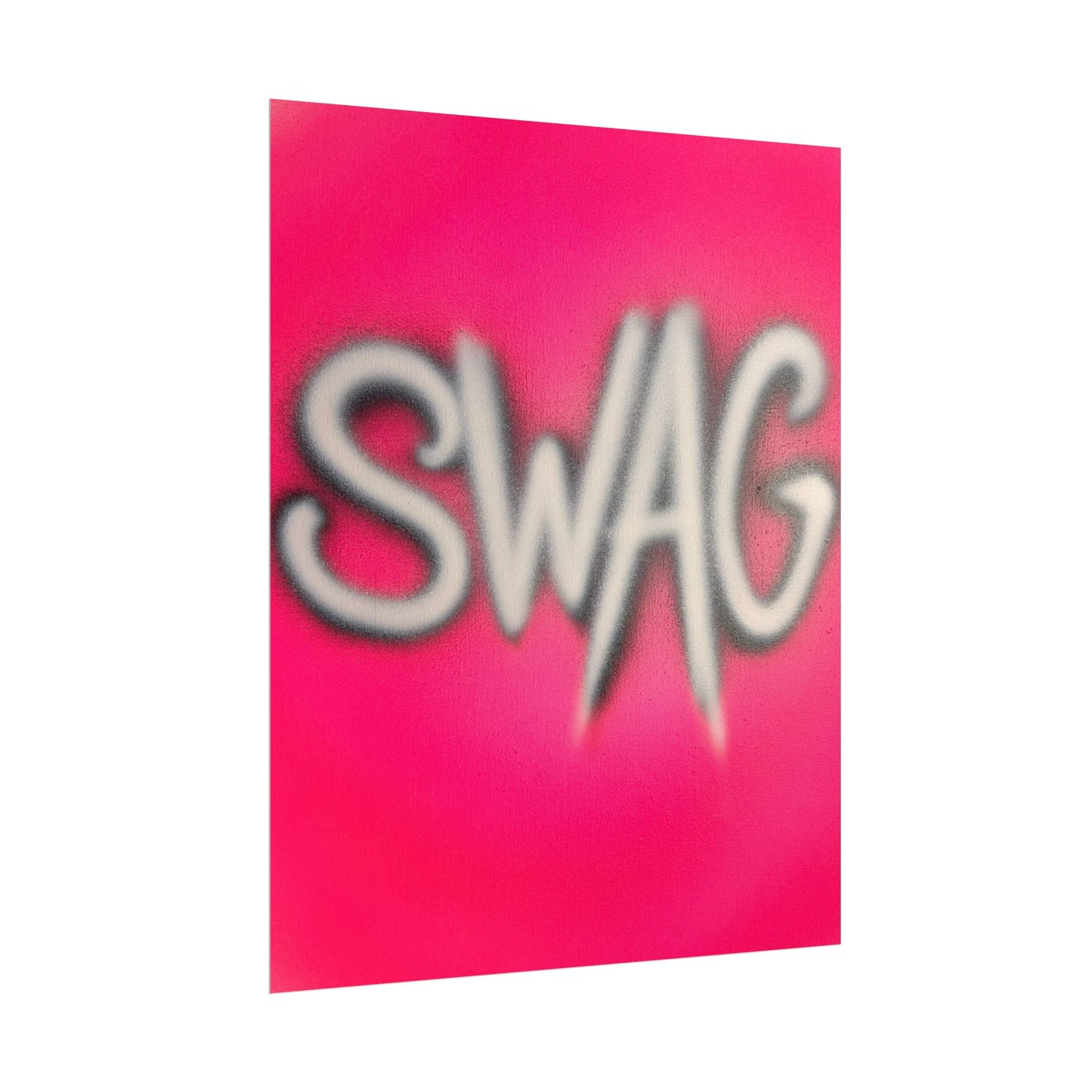 "SWAG" airbrush rolled print
