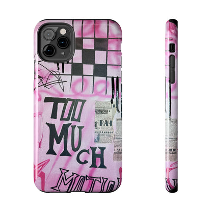 "too much motion" airbrush iPhone case