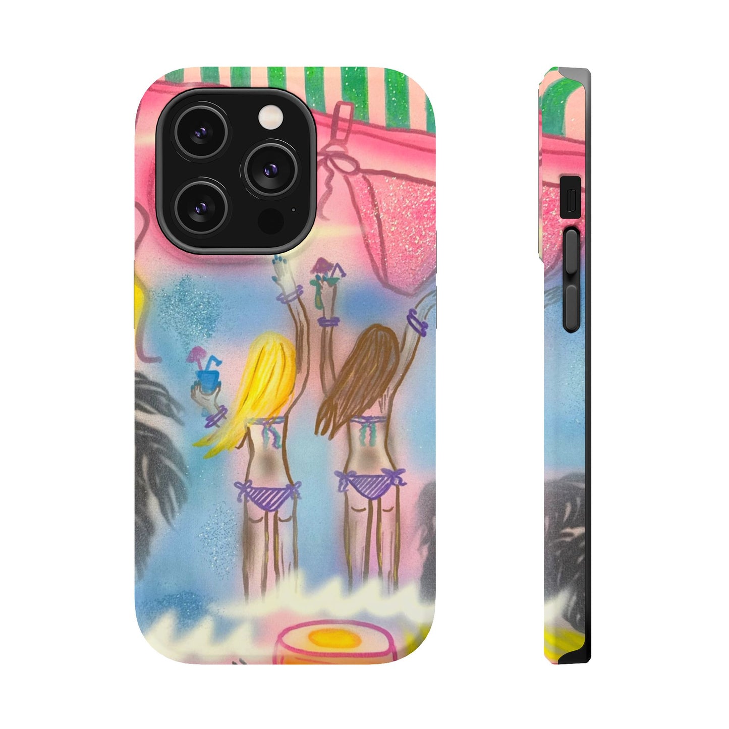 MagSafe "kinis & tinis" airbrush iPhone case