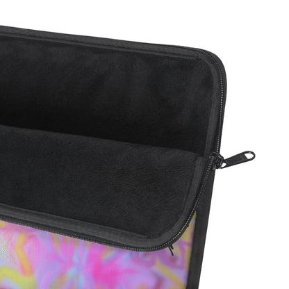 "spring in the city" airbrush laptop sleeve