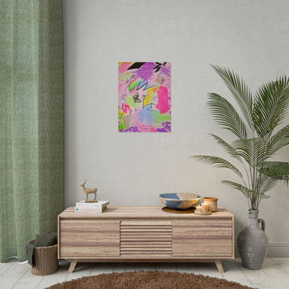 "pastel static" airbrush rolled print