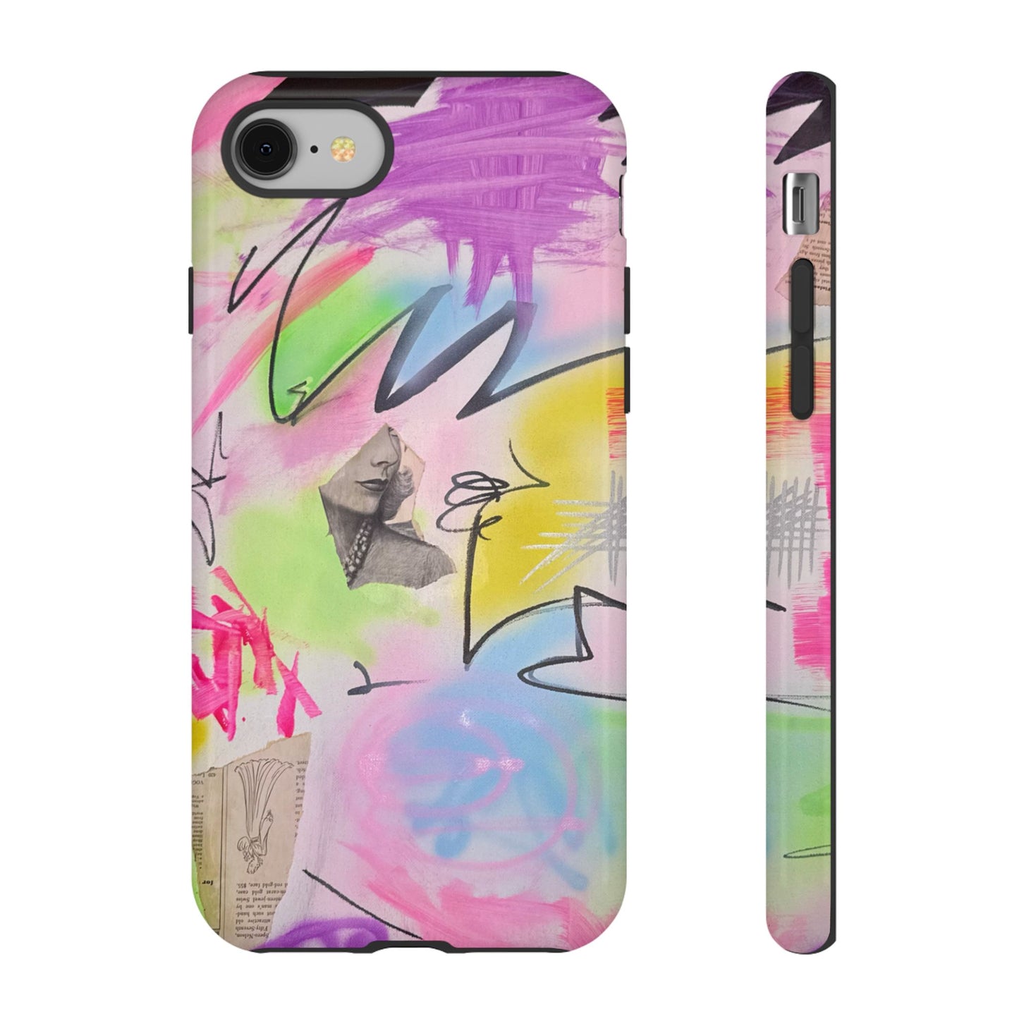 "pastel static" airbrush iPhone case