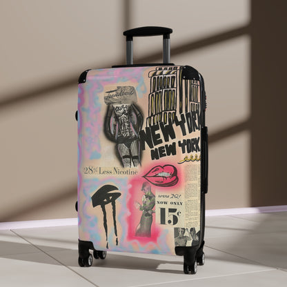 "new york, new york" airbrush suitcase