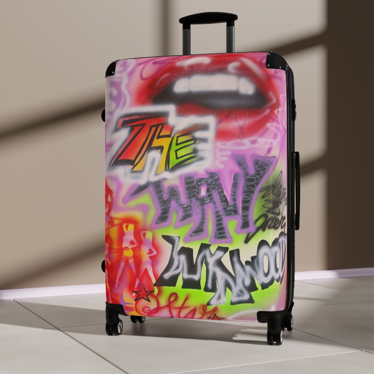 "wynwood gold" airbrush suitcase