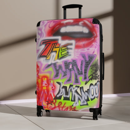 "wynwood gold" airbrush suitcase