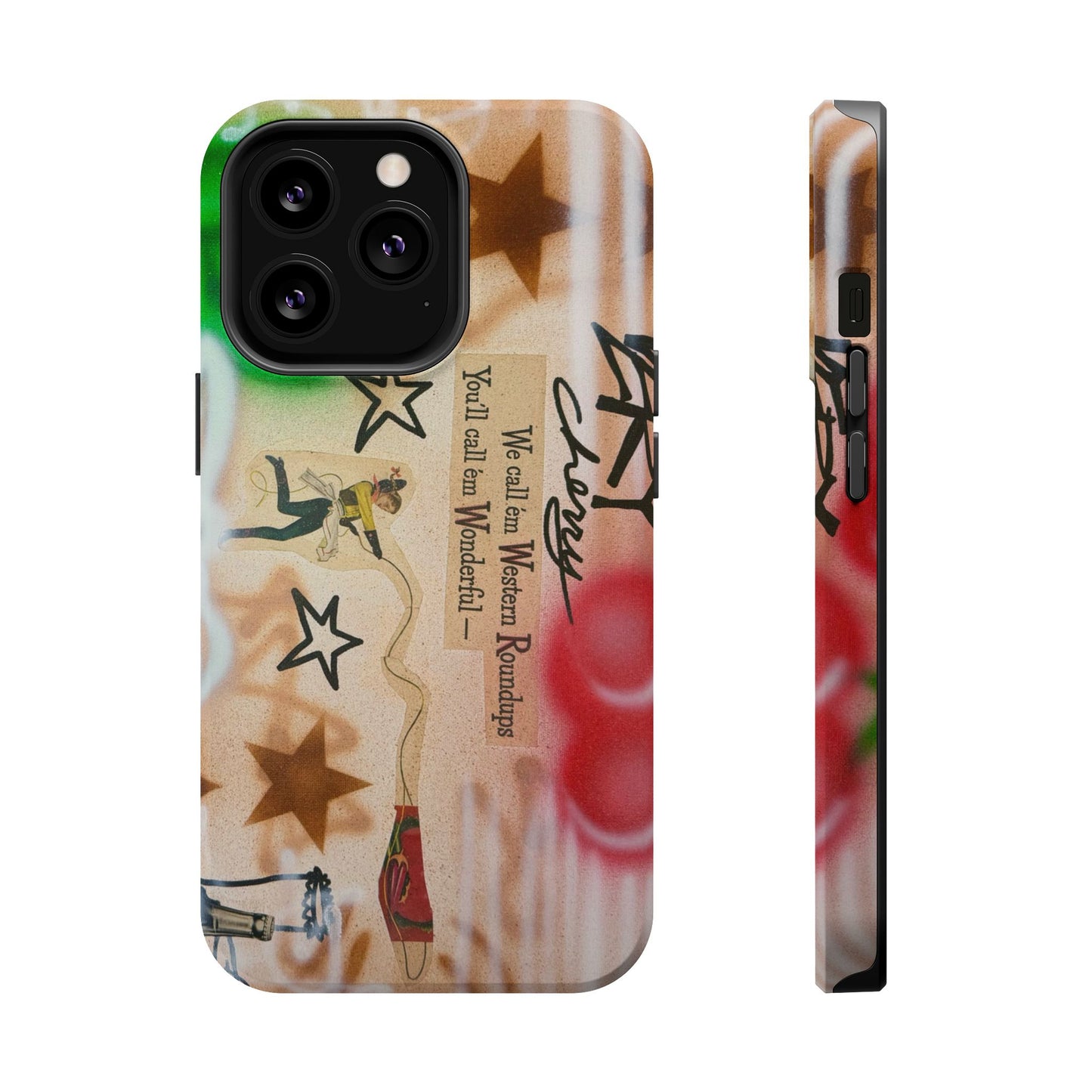 MagSafe "very cherry" airbrush iPhone case