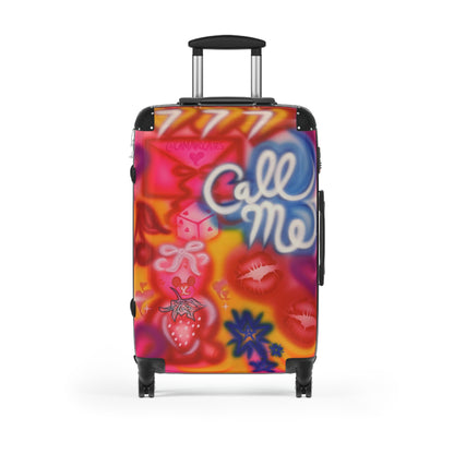 "call me" airbrush suitcase