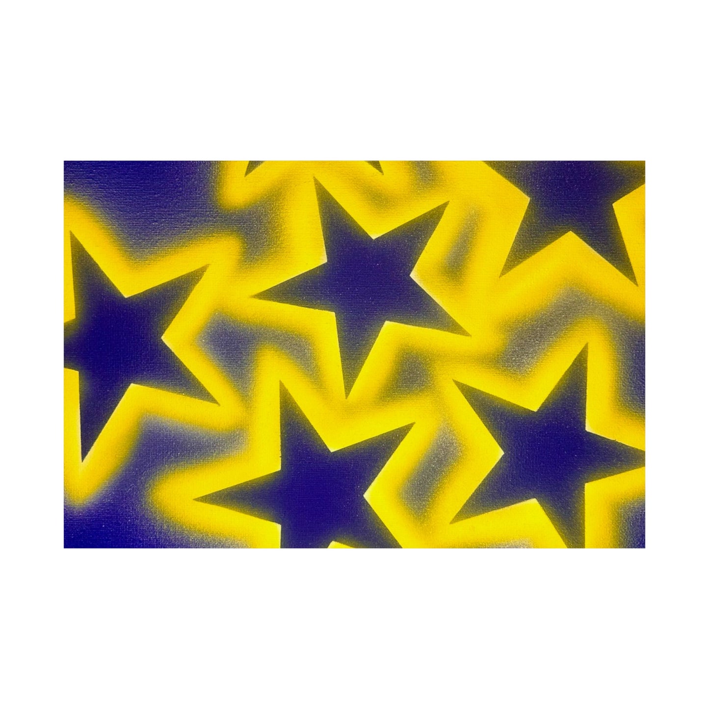 "cosmic crush" airbrush horizontal print