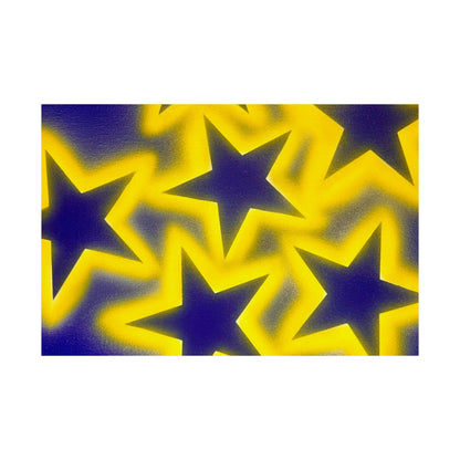 "cosmic crush" airbrush horizontal print