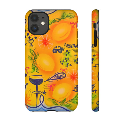 "citrus coastline" airbrush iPhone case