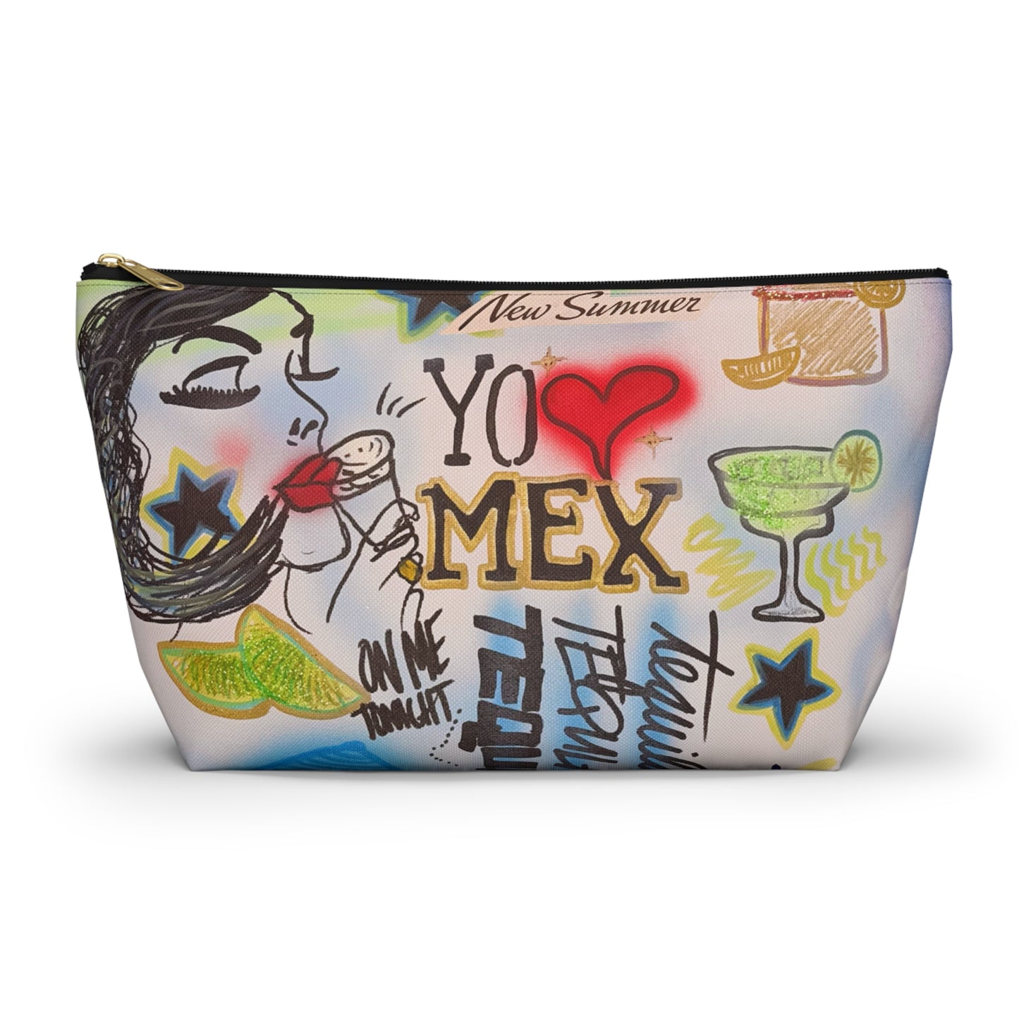"salted lime" airbrush makeup pouch