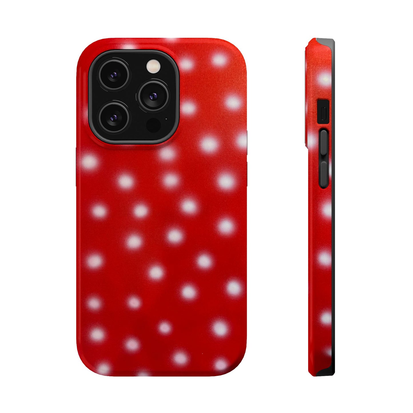 MagSafe "cherry crush polka dot" airbrush iPhone case
