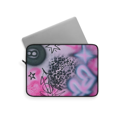 "onyx cheetah" airbrush laptop sleeve