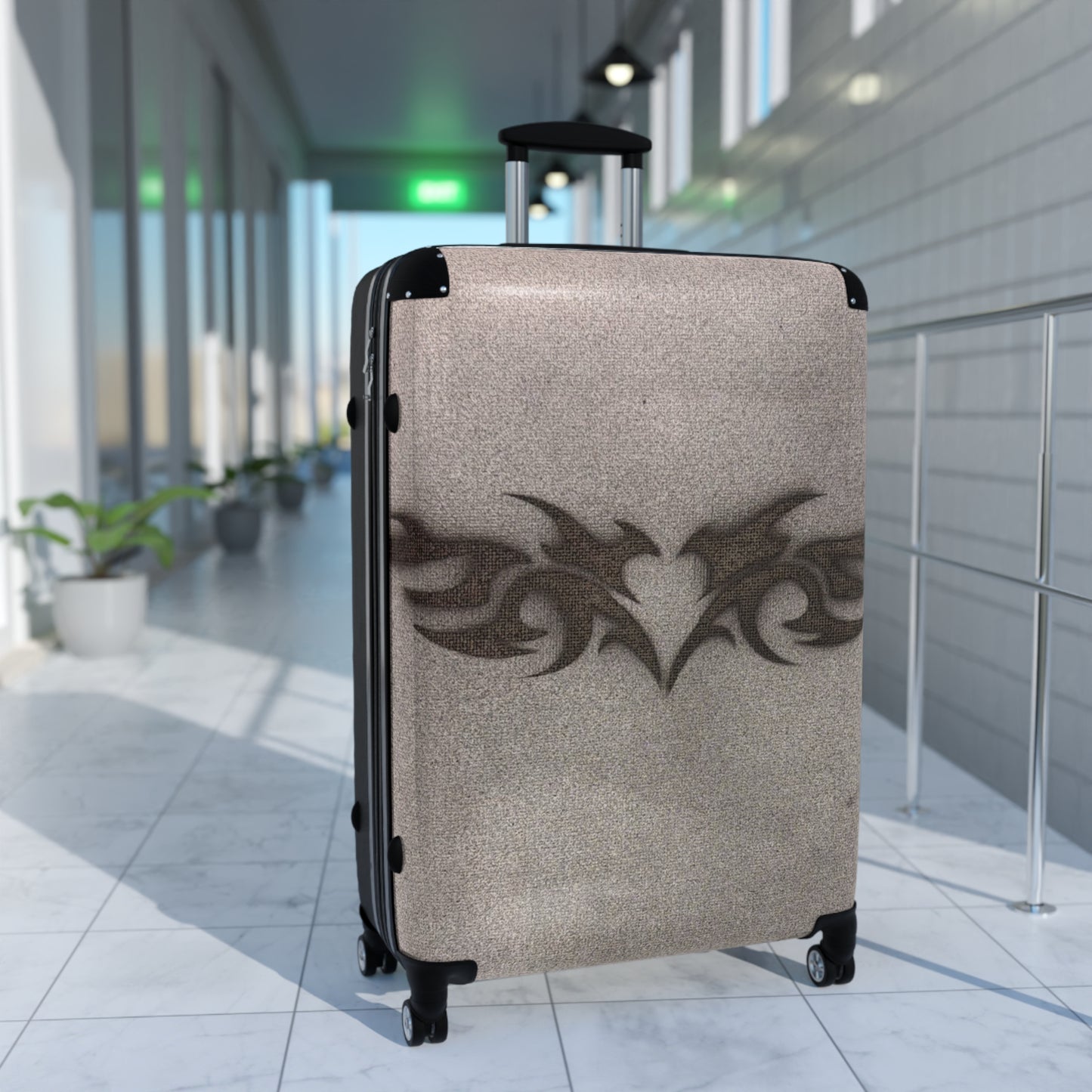 "black trampstamp" airbrush suitcase