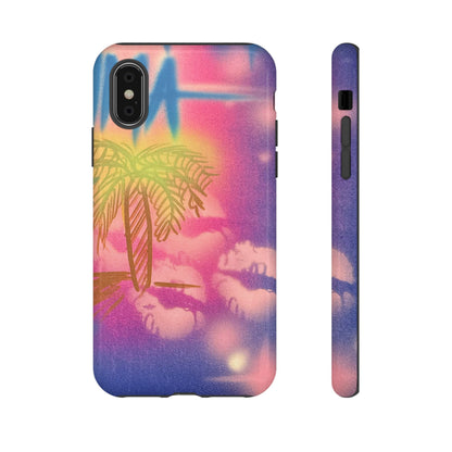 "glowy nights" airbrush iPhone case