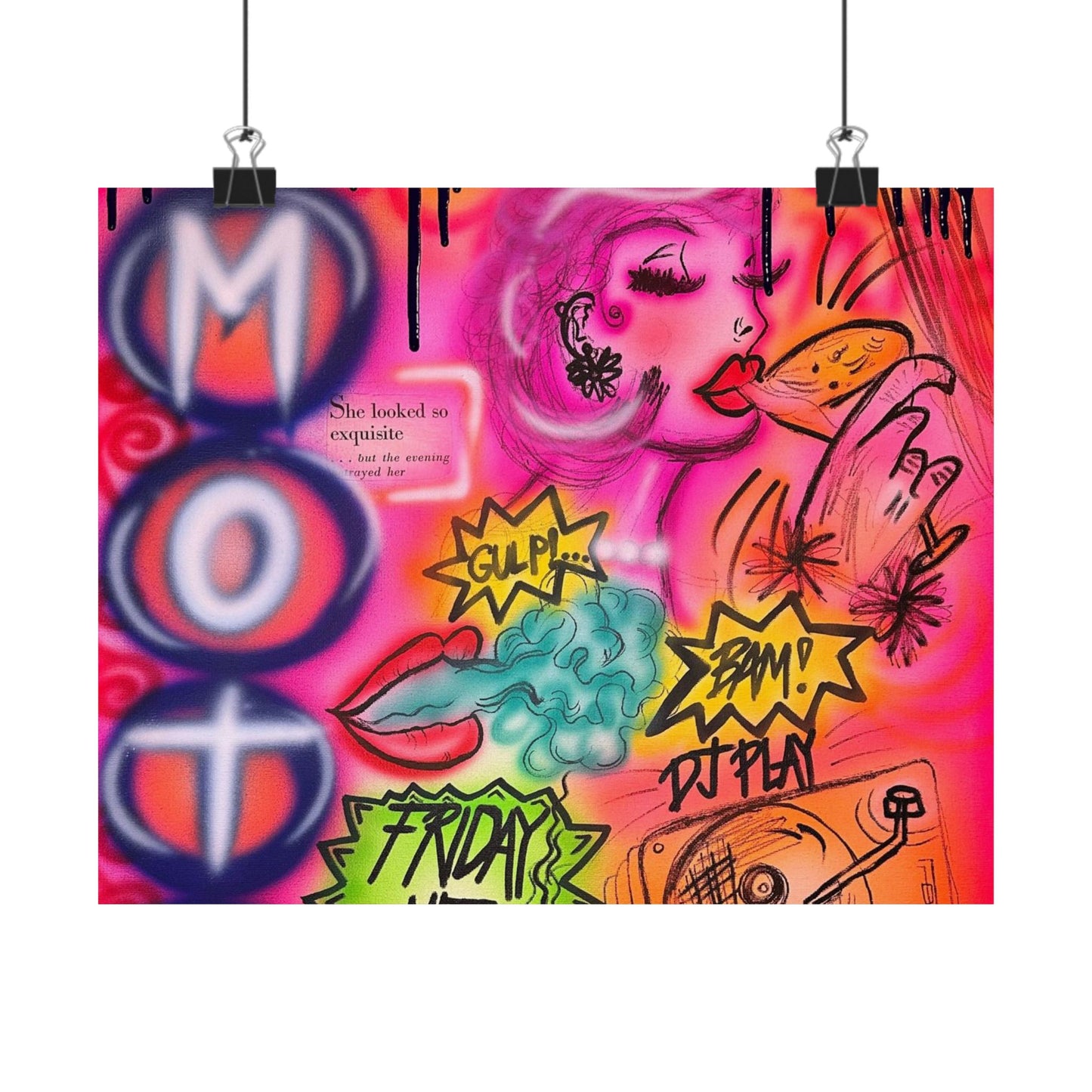 "vegas ventures" airbrush horizontal print