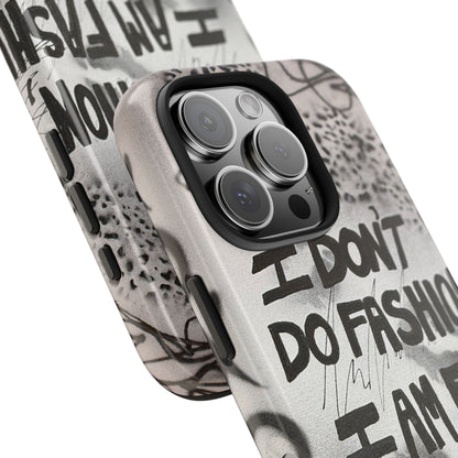 "i am fashion" airbrush iPhone case